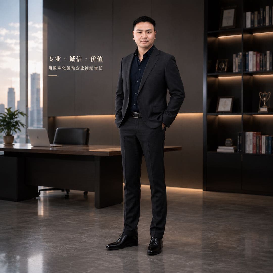 潘旭光在办公室的商务照片